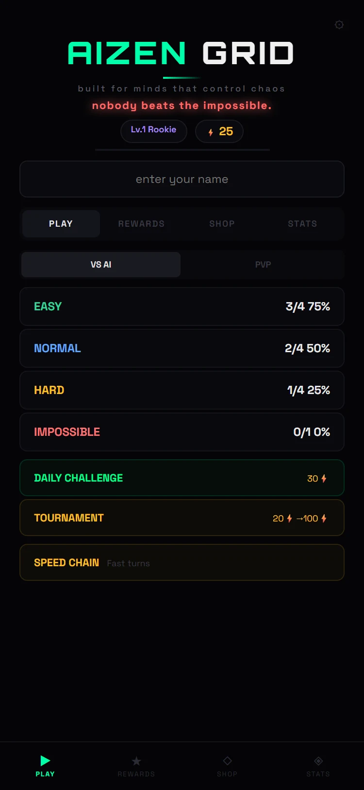 Aizen Grid screenshot